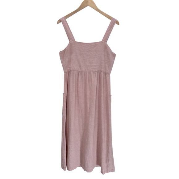 Rachel Zoe Linen Button Front Maxi Dress Cottage Ballet Coquette Summer Size 6 - Picture 3 of 8